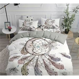 3D Dream Catcher Soft King Duvet Cover set for Comforter 3pcs Bedding set. NWT.